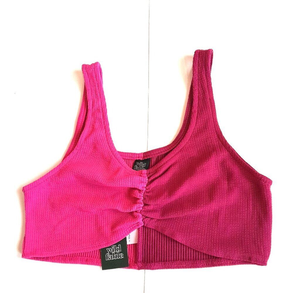 Wild Fable Women’s Pink Round Neck Tank Top Size Large